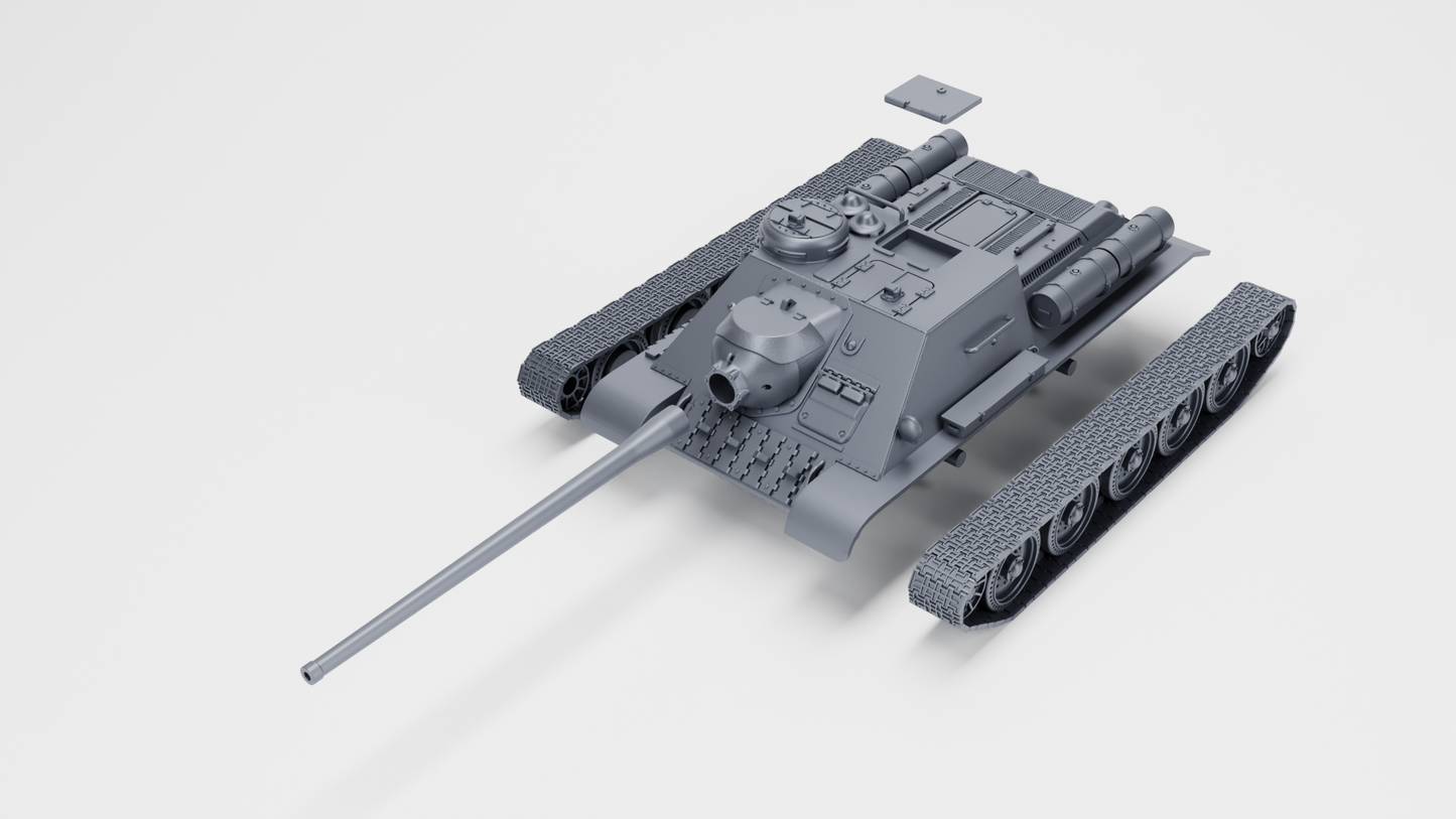 SU-100 self-propelled anti-tank gun by Wargame3D
