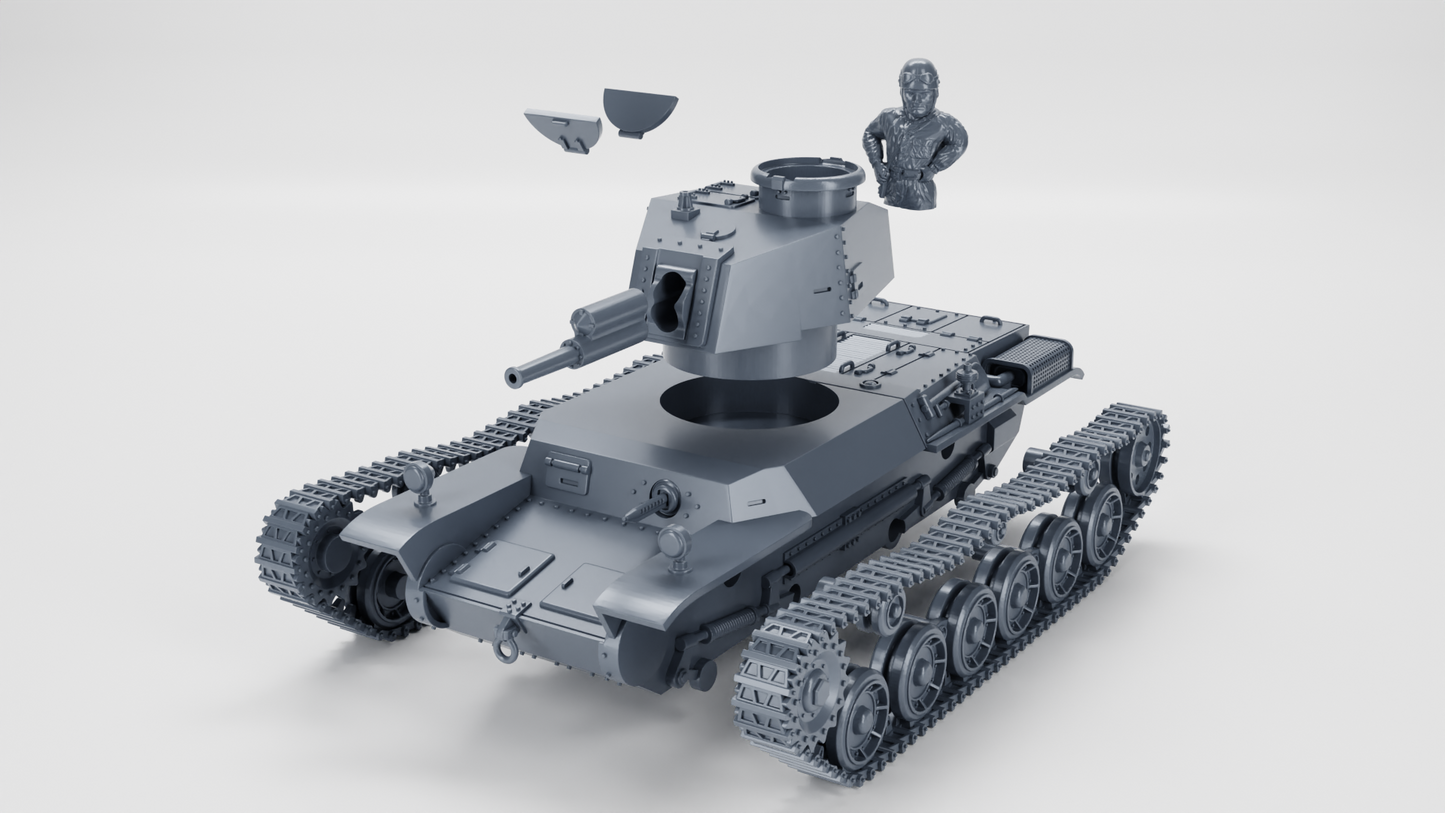 Type 2 Ho-I Medium Tank by Wargame3D