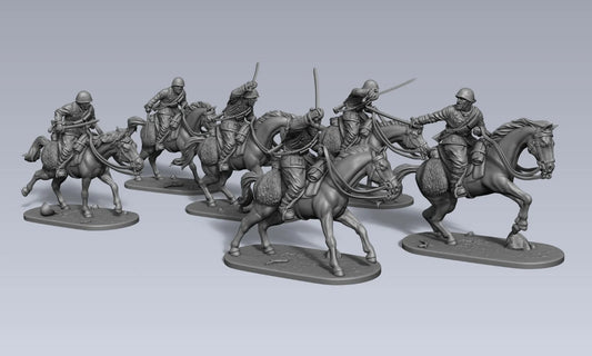 Savoia Cavalry charge group by Uppsala Miniatures
